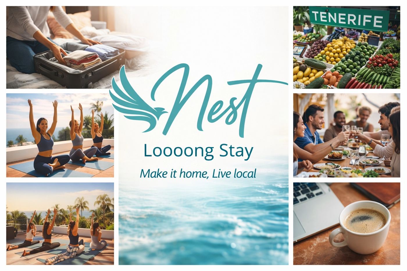 Nest Long Stay visual board with the line Make it home, live local
